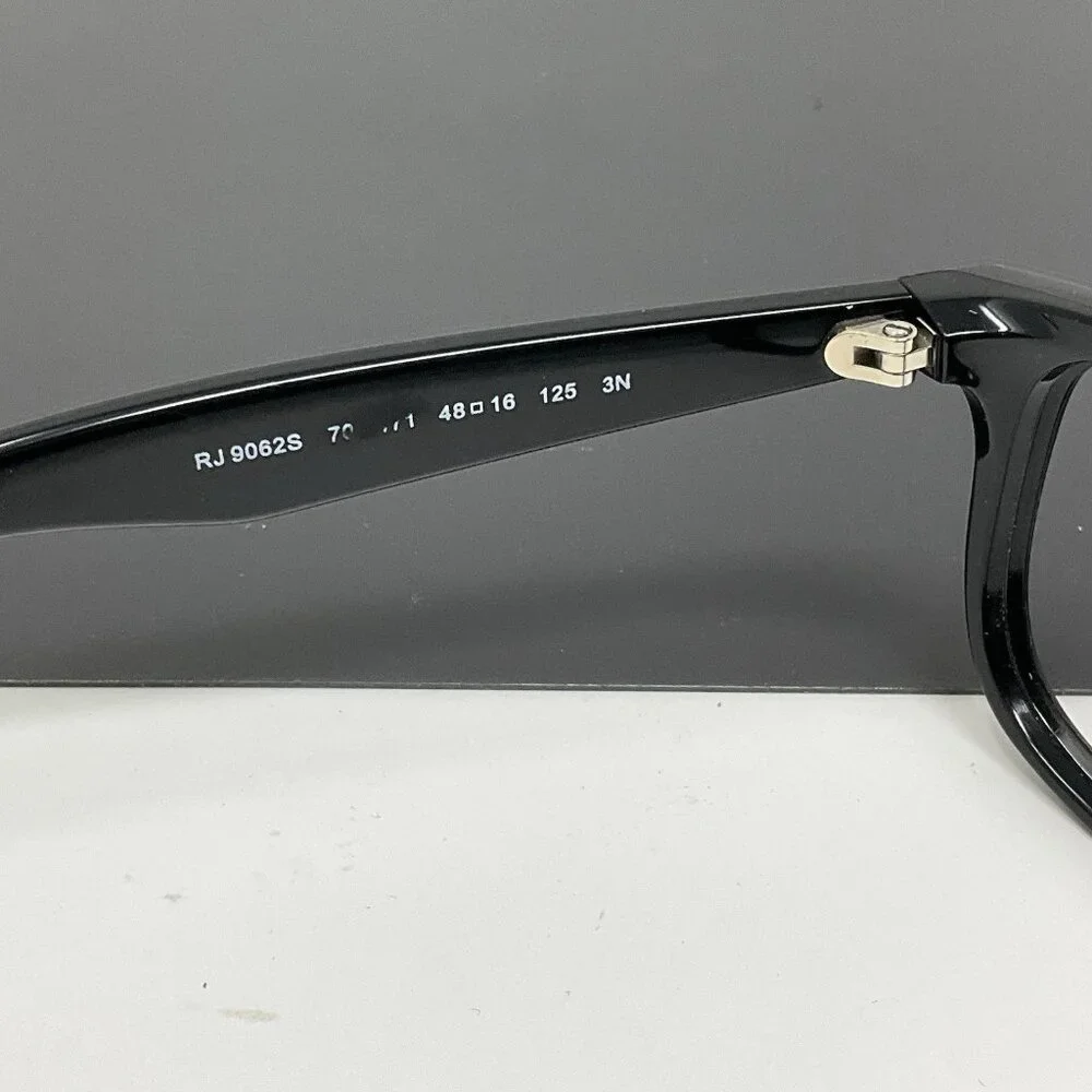 RAY-BAN JR RJ9062S 7013/71 Black Matte 48-16-125 Sunglasses Eyeglasses Frame